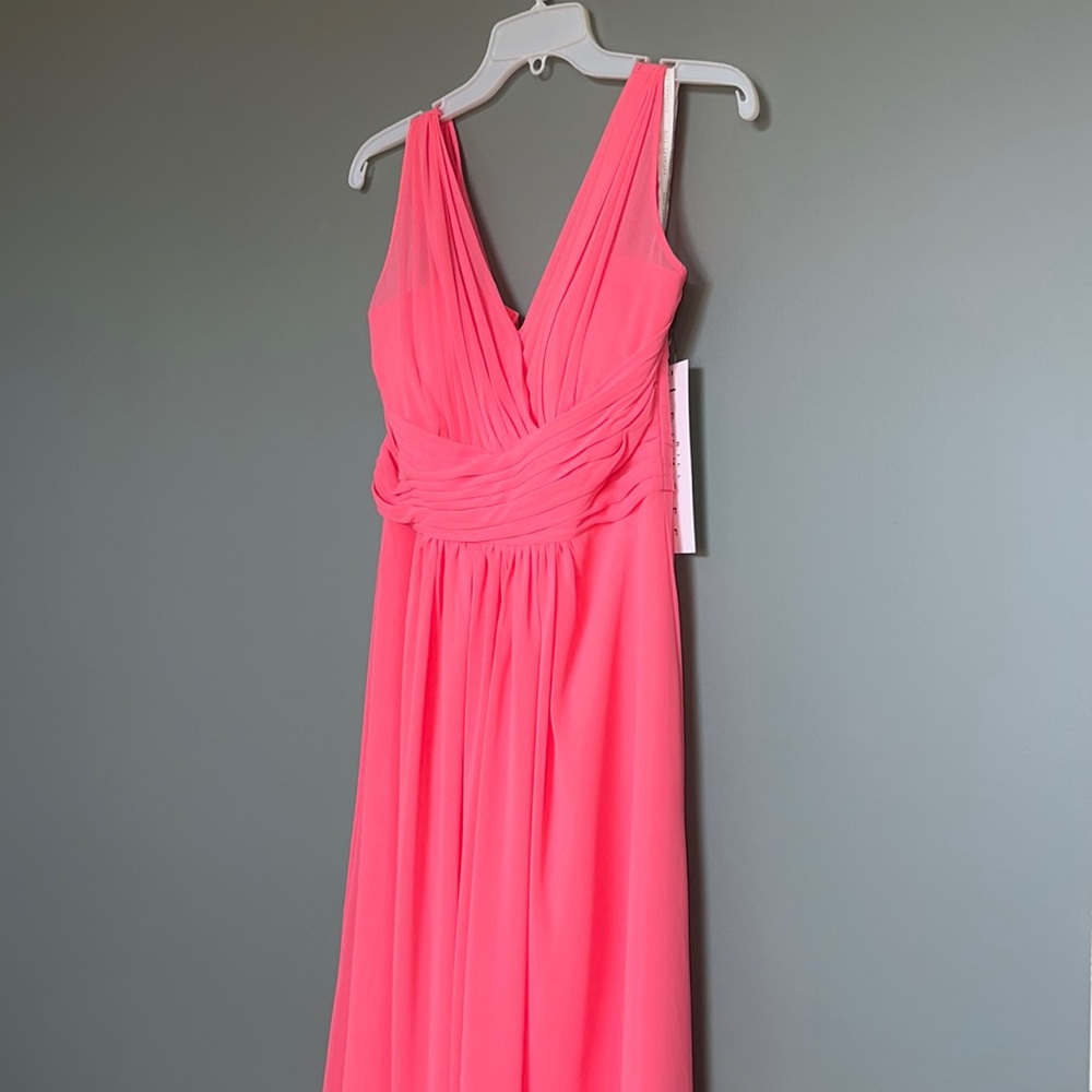 Coral bridesmaid dress